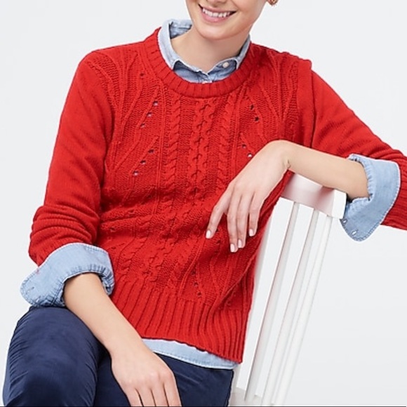 New Jcrew cable sweater size Small - Picture 4 of 10